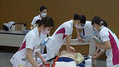 信州大学医学部附属病院 BLS研修、フィジカルアセスメント研修