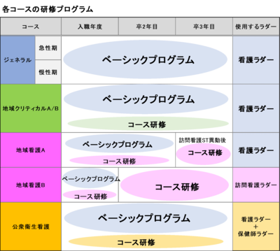 みさと健和病院 選べる4つのコースでめざす看護師像に近づこう