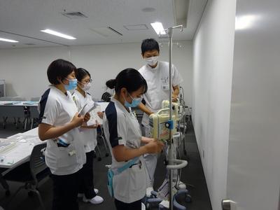 あがの市民病院（JA新潟厚生連） 輸液ポンプの使用方法を学ぶ