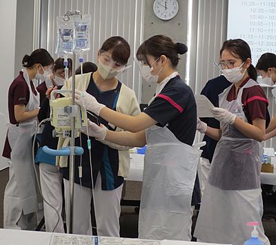 北里大学北里研究所病院 輸液ポンプ演習