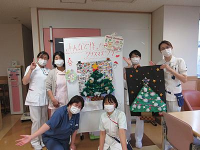 羽島市民病院 みんなで作ったクリスマスツリー